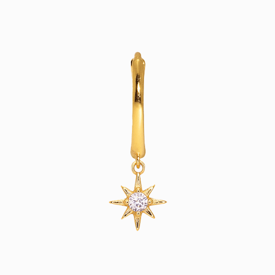 ◆HYERES LOR◆ Champagne Full Moon (Y) Big Bowl Earrings HL2 18K Gold Vermeil Diamond ASPEN Hoop Earring Set eyrful