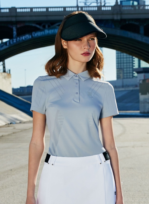 【ANEW GOLF】WOMEN SM ROUND SHORT T-SHIRT /追跡付 ANEW Golf Women's SM Gradation Pattern Short T-Shirt - Light